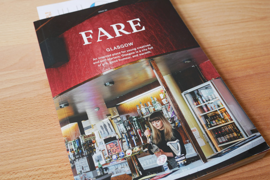 Cover of the Fare Magazine Glasgow issue